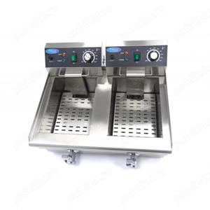 Friteuză 2x10 l   cu robinet de scurgere   termostat între 50 C și 200 C - imagine 4