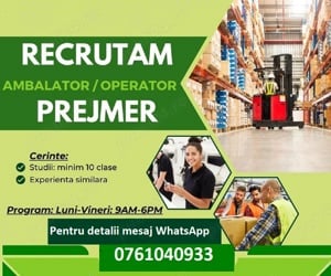 *Operator Depozit Order Picker** Salariu net 3600 RON + bonusuri *