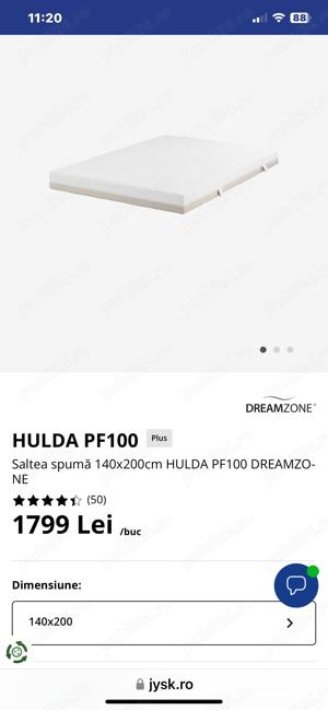 Saltea Jysk de vanzare  - imagine 2