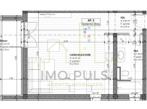 Etaj 1. Loc de parcare inclus. Model mare 42,36 mp. Braytim - imagine 5