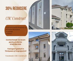 Ancadramente ferestre uși, profile decorative diverse