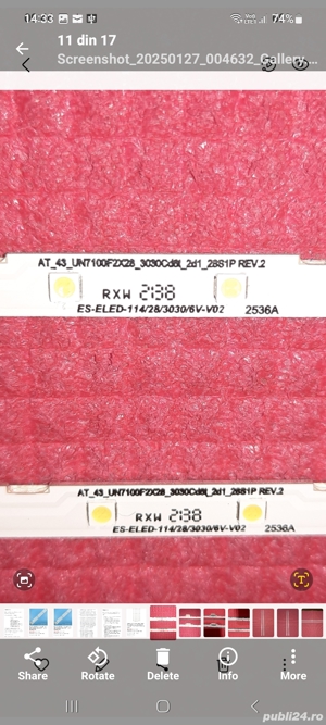 BARETE Led TV SAMSUNG UE43NU7022K(NU7100-7400)