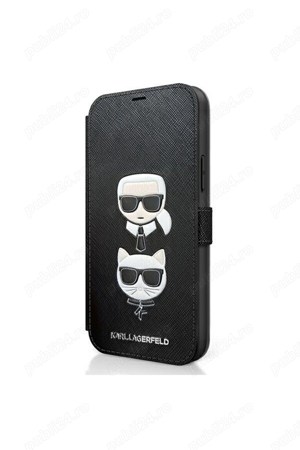 Vand Husa Karl Lagerfeld Saffiano K&C Heads Book iPhone 12-12 Pro, NOU 99 Lei. - Produsul este NOU	  - imagine 2
