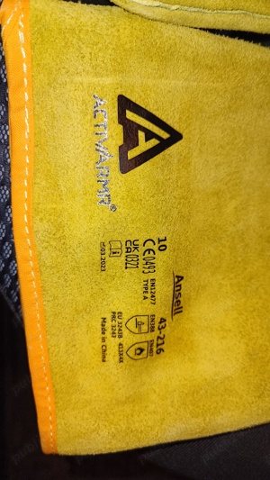 Manusi pentru sudura MIG-MAG marca ANSELL ActivArm 43-216 - imagine 3