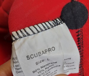 Costum neopren profesional scufundari SCUBAPRO Nova Scotia 6.5 ,marime L+cagula,nou - imagine 5