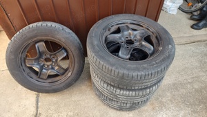 Vând 4 cauciucuri cu genti pentru Opel Astra H 205/55 r16 Michelin 