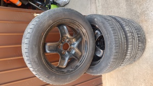 Vând 4 cauciucuri cu genti pentru Opel Astra H 205/55 r16 Michelin  - imagine 4