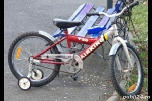Bicicleta copii cu roti ajutatoare