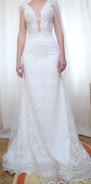 Rochie de mireasa Alara, alba, marimea XS deosebita