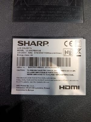 tcon 6870c-0532b de pe tv Sharp lc-49cfe6032e - imagine 3