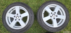 Set jante aliaj plus anvelope iarnă Barum Polaris 5, 205/55/R16, Skoda - imagine 3