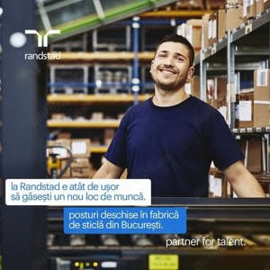 Sculer -matriter  Electromecanic Mecanic Stivuitorist - fabrică producție sticlă București