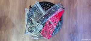 Gratar Rotund Din Metal Pe Carbuni, Pentru Gradina, Rosu, 35cm, Nou! - imagine 4