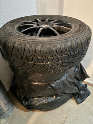 4 buc - Janta aliaj Tomason, cauciucuri vara - Michelin Latitude Cross 215/65R16 102H (dacia duster)