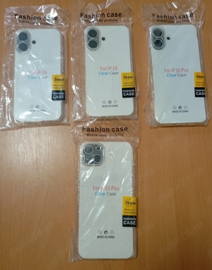 Vând Huse transparente (bumper) pentru iPHONE 15 Plus,16 și 16 Plus.NOI