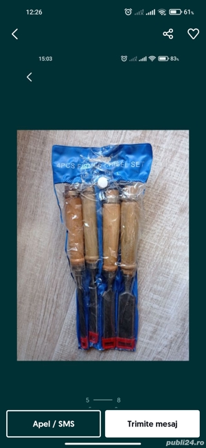 Fierastrau de mana set dalta creioane lemn dulgher - imagine 2