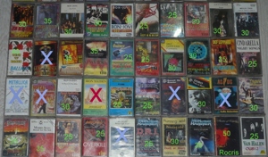 casete audio pop rock Queen,Enya,Sinatra,Dire Straits,Vangelis,JMJ,MJ,Beatles