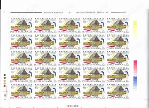 Romania 1992 - Expozitia Mondiala - Era descoperirilor, Sevilla, serie in coli de 25, MNH, LP 1293 - imagine 3
