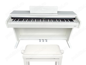 Pian Digital Flame B97 WH Alb + Scaun Classic Cantabile