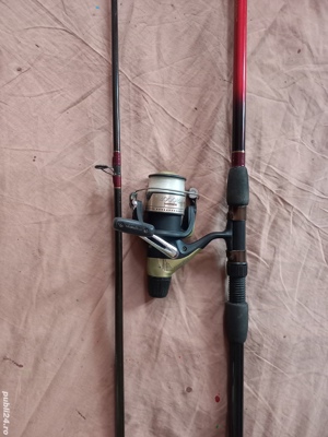 Lanseta Shakespeare 3,6m, cu mulineta Shimano RB 4000,