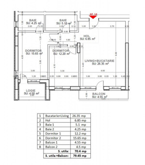 FINALIZAT | 3 camere,incalzire in pardoseala, Titan/Pallady - metrou  - imagine 3