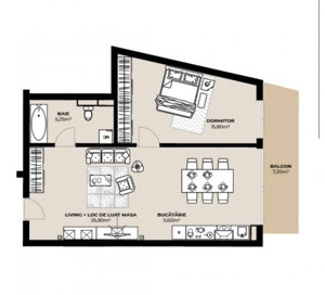 Apartament 2 camere bloc  nou  - imagine 2