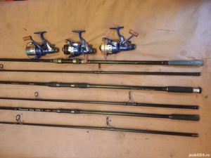 Lansete carbon 3,9m, Hakuyo, Blazer, Mifine, mulinete Orion 4000, 8+1 rulmenti 