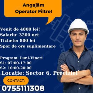 Muncitor necalificat - Operator filtre 4800
