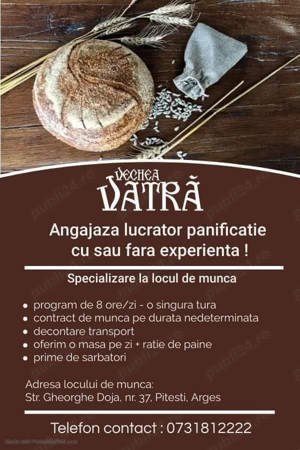 Angajam personal în panificatie
