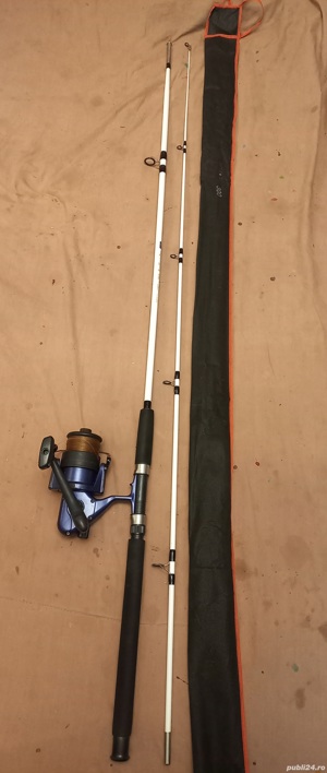 Lanseta *** 3m, fibra plina 3,5lbscu mulineta 8000 