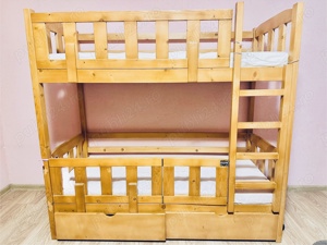 Pat supraetajat 70 160 lemn masiv 