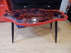 masuta ovala de cafea rasina