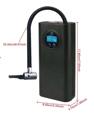 Compresor auto portabil, baterie - imagine 7