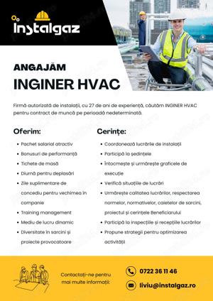 Angăjăm INGINER HVAC (ventilații) în București