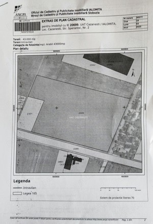 Vând 43000mp teren intravilan pretabil parc fotovoltaic sau construcții civile și industriale. - imagine 2
