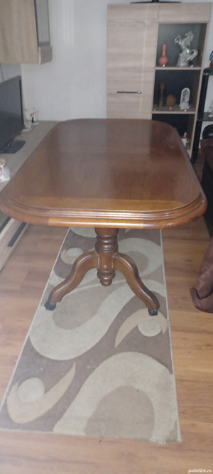 vând  masă  stejar masiv  - imagine 2