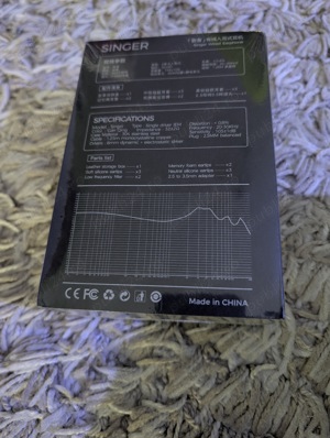 Vand Casti audio In-Ear cu fir LETSHUOER SINGER nou sigilat in cutie - imagine 2