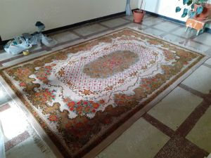 Covor persan din lana 204 311 cm (14cm franjurii)