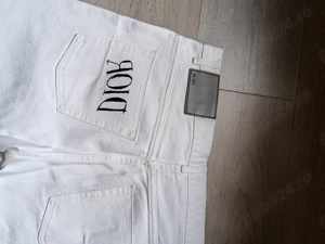 Blugi albi Dior X Raymond Pettibon White Jeans Size 31 - imagine 4