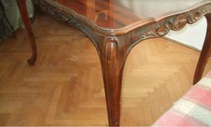 Masă lemn masiv robustă 4-6 pers.