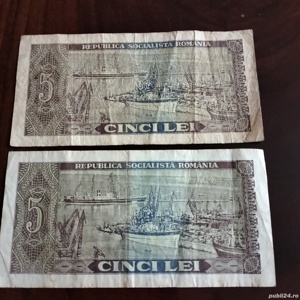 Bancnote de 5 lei emise în anul 1966 - imagine 2