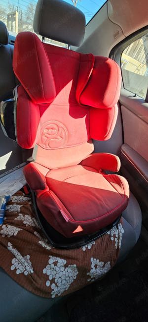 Scaun auto CYBEX Pallas M-Fix SL 517001353, Isofix, 9 - 36kg, rosu + Ham bonus