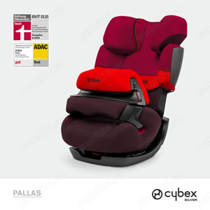 Scaun auto CYBEX Pallas M-Fix SL 517001353, Isofix, 9 - 36kg, rosu - imagine 3