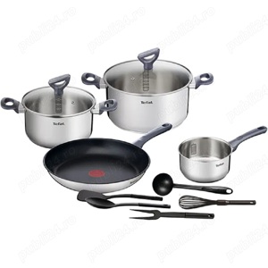 Vand Set TEFAL Daily Cook G713SB45, 11 piese, 16- 28cm, NOU Pret 449 Lei