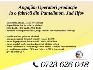 Angajăm Operatori producție