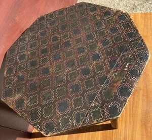 Masuta Vintage din lemn masiv Stil Brancovenesc; Masa rustica - imagine 5