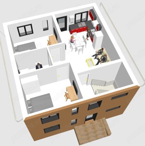 Caut vecin construire apartament pe nivel sau duplex in zona centrala - imagine 2