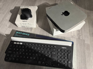 Combo Apple Mac mini M1 2020 stare f buna + tastatura si mouse Logitech