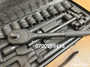 Trusa profesionala de Scule Tubulare de Forta 24 Piese 1/2 CH/VANADIUM - imagine 6