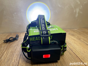 Lanterna Frontala POLICE cu Led Laser PM10, Pescuit, Camping - imagine 5